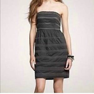 781 NWT J. Crew Grey Ginny Rugby Strapless Dress. Sz4